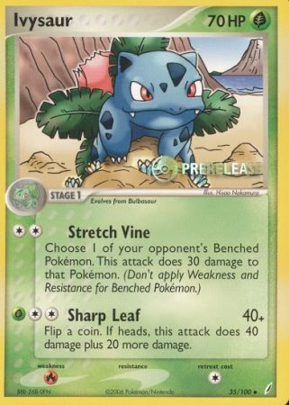 Ivysaur (35/100) (Prerelease Promo) [Nintendo: Black Star Promos] | Anubis Games and Hobby