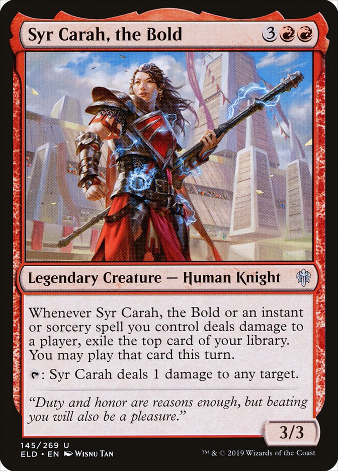 Syr Carah, the Bold [Throne of Eldraine] | Anubis Games and Hobby