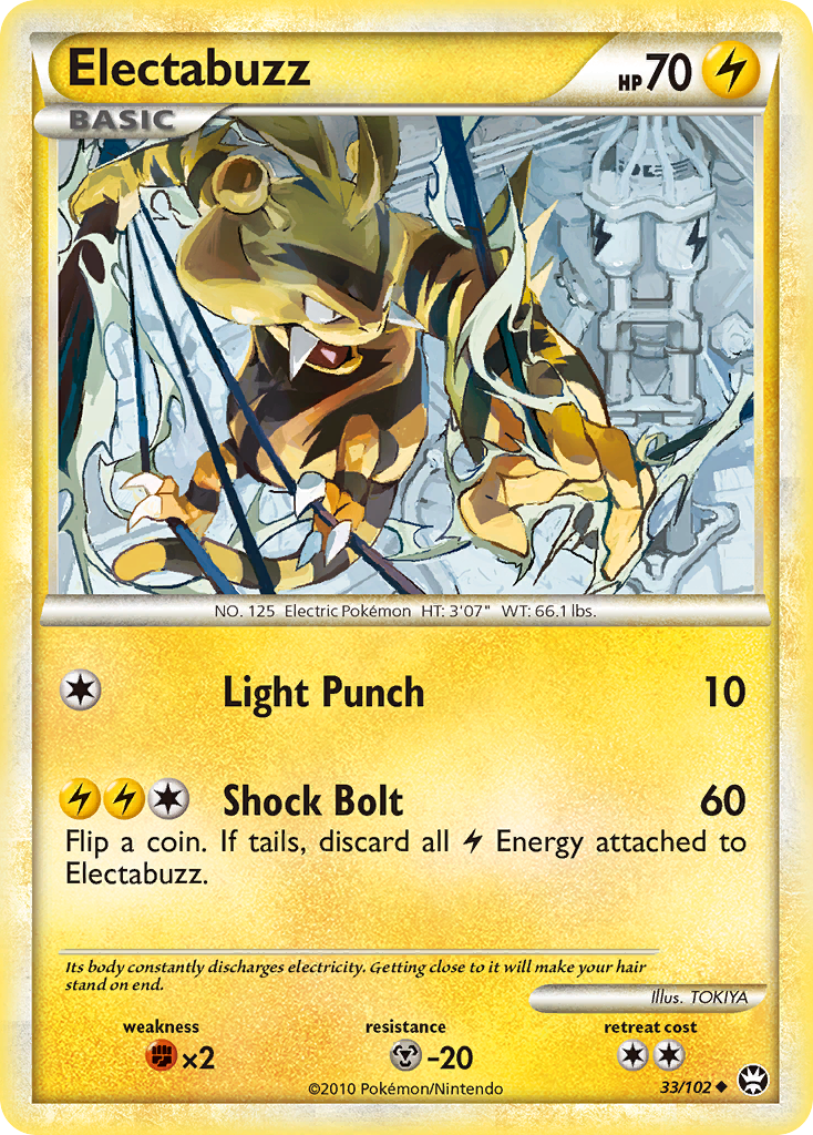 Electabuzz (33/102) [HeartGold & SoulSilver: Triumphant] | Anubis Games and Hobby