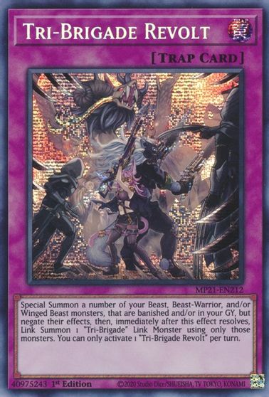 Tri-Brigade Revolt [MP21-EN212] Prismatic Secret Rare | Anubis Games and Hobby