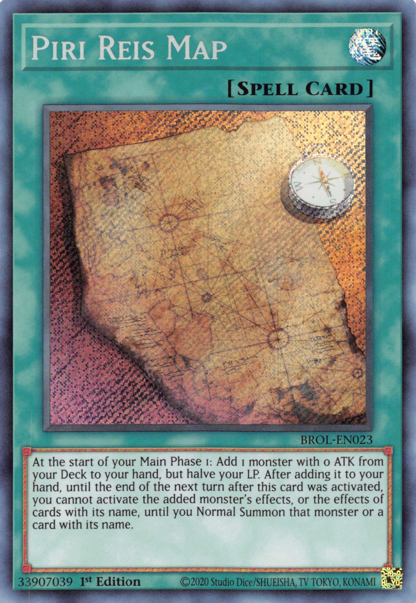 Piri Reis Map [BROL-EN023] Secret Rare | Anubis Games and Hobby