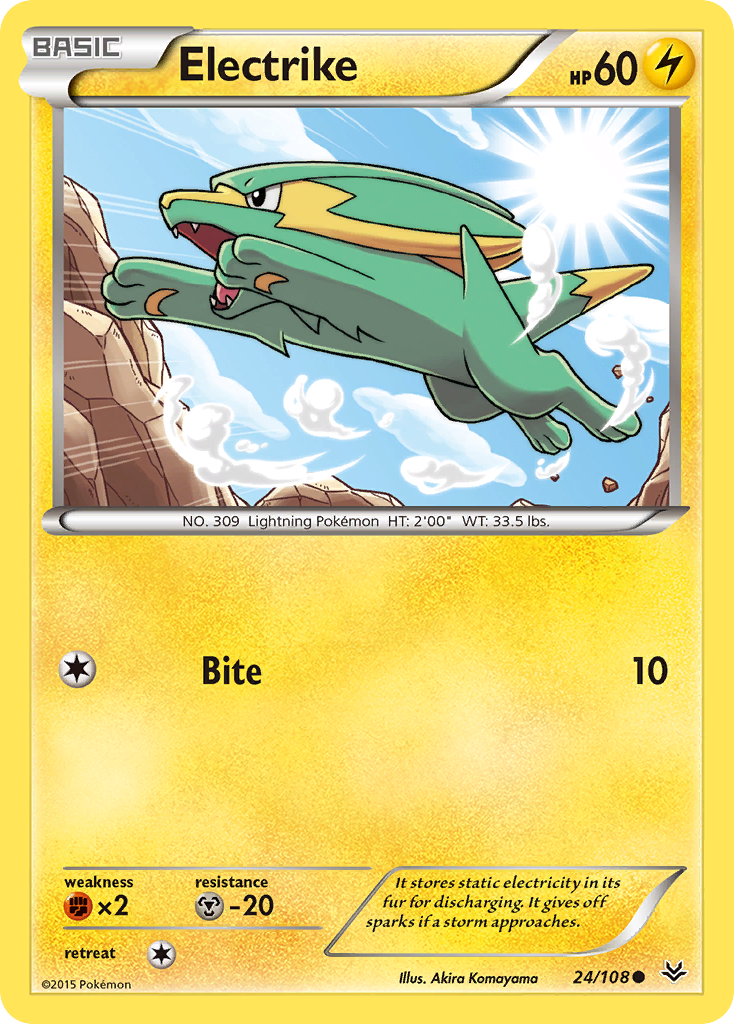 Electrike (24/108) [XY: Roaring Skies] | Anubis Games and Hobby