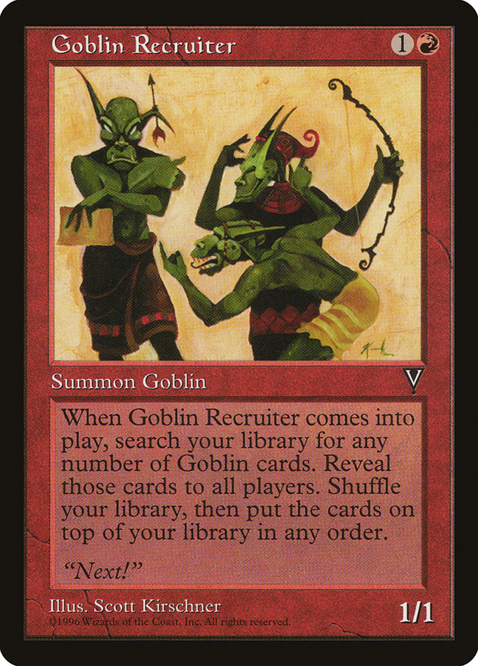 Goblin Recruiter [Visions] | Anubis Games and Hobby