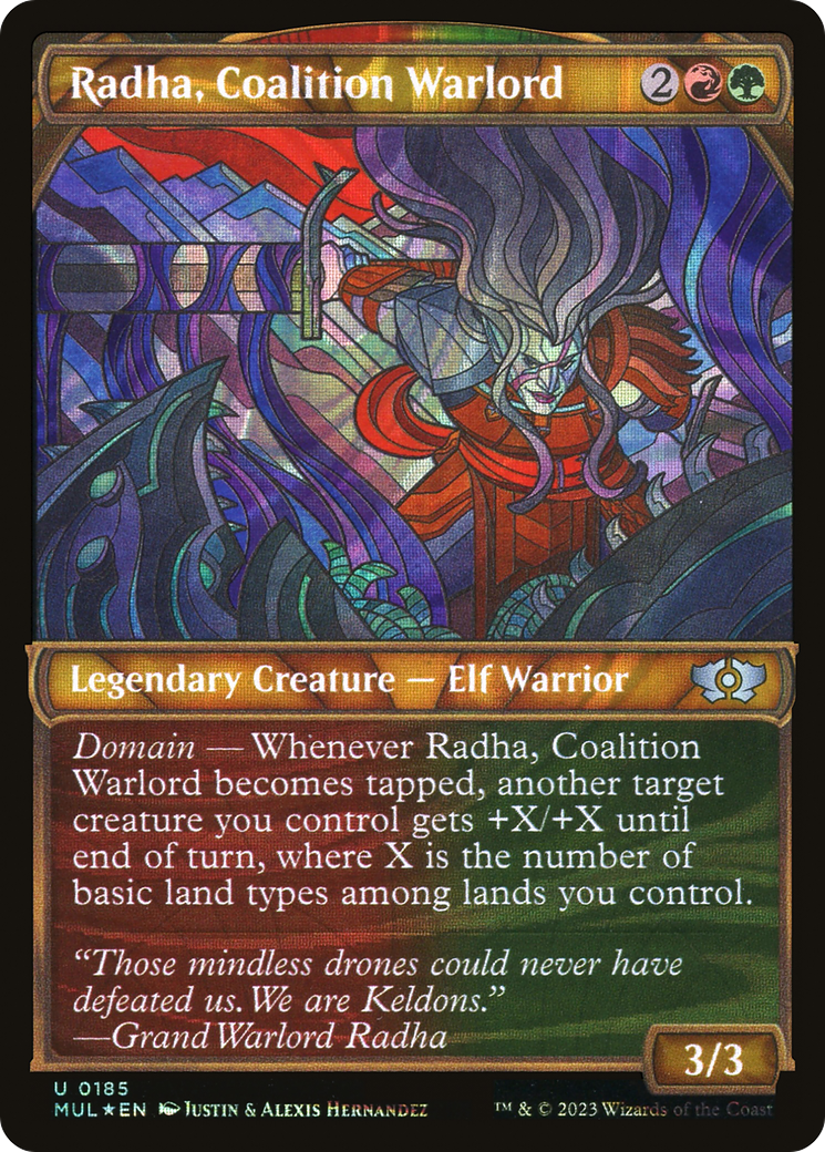 Radha, Coalition Warlord (Halo Foil) [Multiverse Legends] | Anubis Games and Hobby