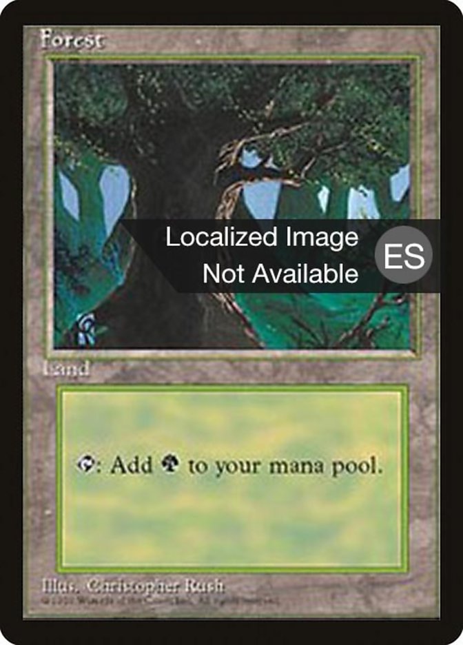 Forest (C) [Fourth Edition (Foreign Black Border)] | Anubis Games and Hobby