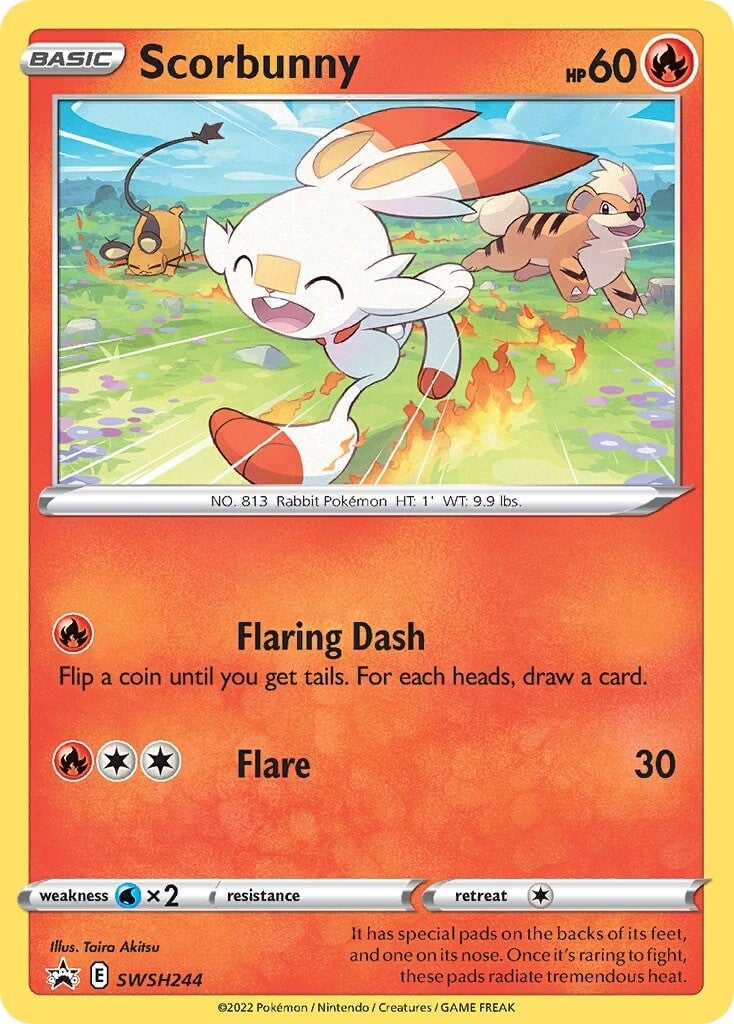 Scorbunny (SWSH244) [Sword & Shield: Black Star Promos] | Anubis Games and Hobby