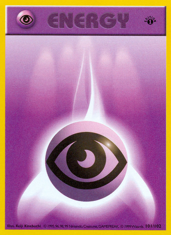 Psychic Energy (101/102) (Shadowless) [Base Set 1st Edition] | Anubis Games and Hobby