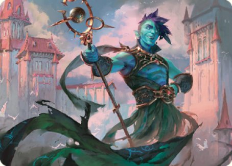 Haughty Djinn Art Card [Dominaria United Art Series] | Anubis Games and Hobby