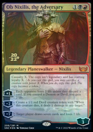 Ob Nixilis, the Adversary [Streets of New Capenna Prerelease Promos] | Anubis Games and Hobby