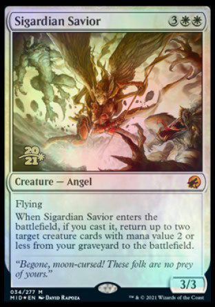 Sigardian Savior [Innistrad: Midnight Hunt Prerelease Promos] | Anubis Games and Hobby