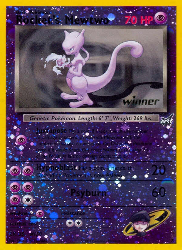 Rocket's Mewtwo (8) (Winner) [Best of Promos] | Anubis Games and Hobby