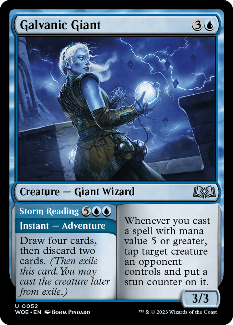 Galvanic Giant // Storm Reading [Wilds of Eldraine] | Anubis Games and Hobby