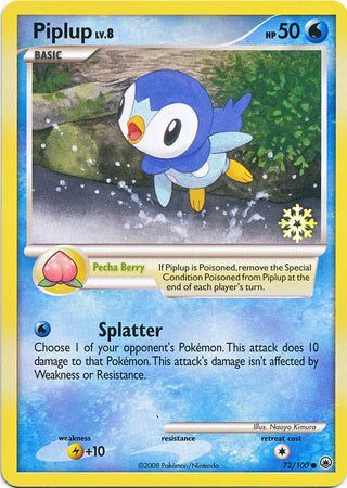 Piplup (72/100) [Countdown Calendar Promos] | Anubis Games and Hobby