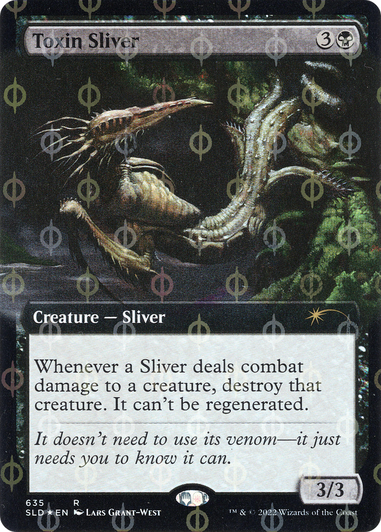 Toxin Sliver (Extended Art) (Step-and-Compleat Foil) [Secret Lair Drop Promos] | Anubis Games and Hobby