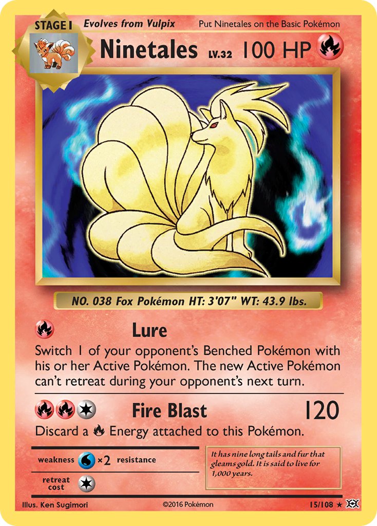 Ninetales (15/108) (Theme Deck Exclusive) [XY: Evolutions] | Anubis Games and Hobby