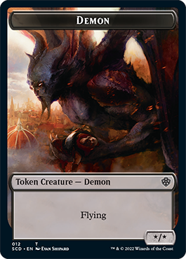 Demon // Demon Double-Sided Token [Starter Commander Decks] | Anubis Games and Hobby