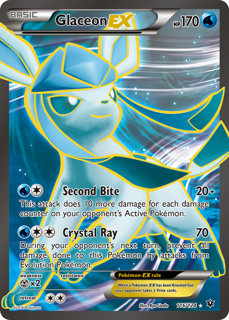 Glaceon EX (116/124) [XY: Fates Collide] | Anubis Games and Hobby