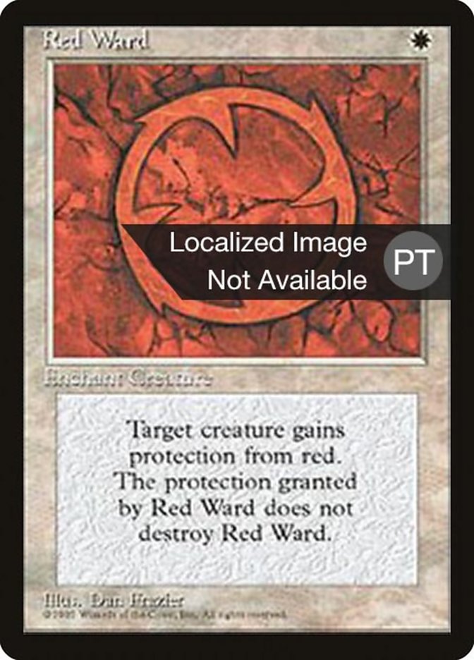 Red Ward [Fourth Edition (Foreign Black Border)] | Anubis Games and Hobby