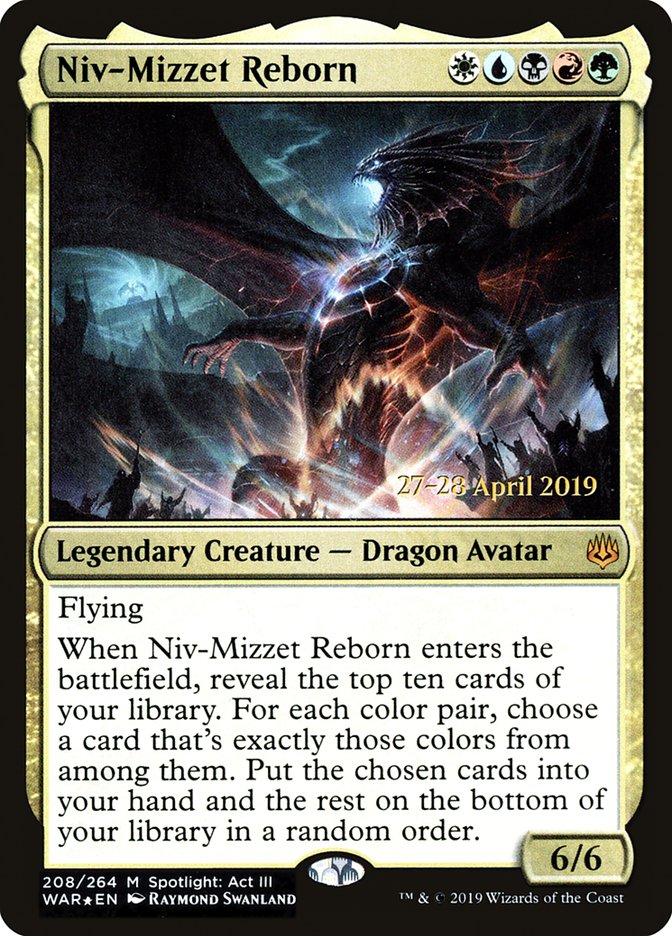 Niv-Mizzet Reborn [War of the Spark Prerelease Promos] | Anubis Games and Hobby