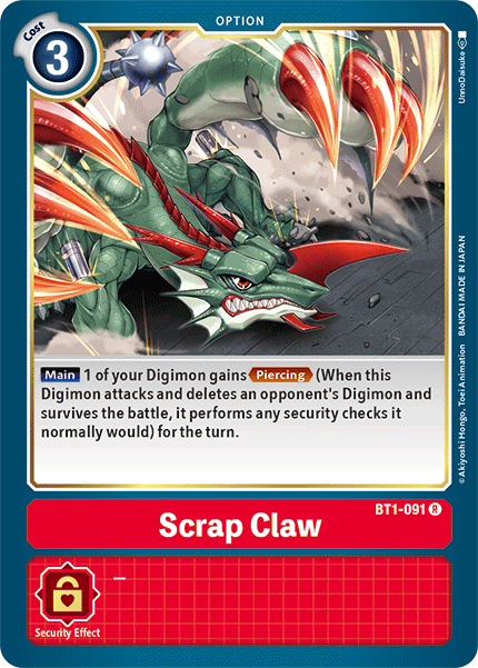 Scrap Claw [BT1-091] [Release Special Booster Ver.1.5] | Anubis Games and Hobby