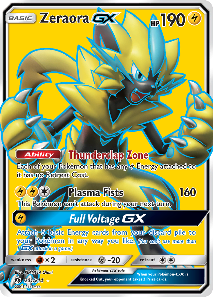 Zeraora GX (201/214) [Sun & Moon: Lost Thunder] | Anubis Games and Hobby