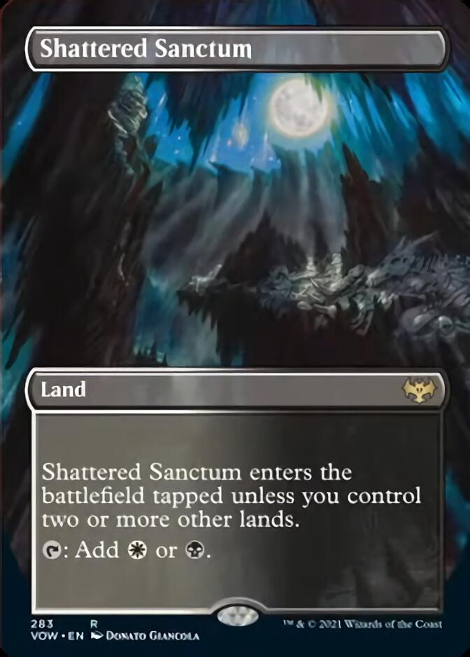 Shattered Sanctum (Borderless Alternate Art) [Innistrad: Crimson Vow] | Anubis Games and Hobby