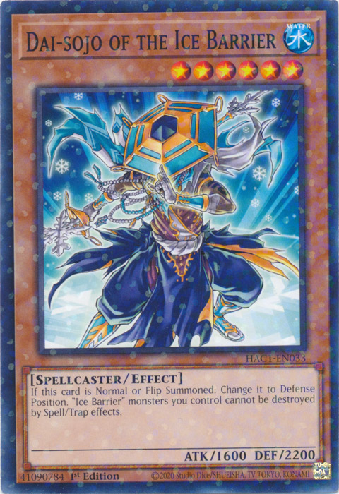 Dai-sojo of the Ice Barrier (Duel Terminal) [HAC1-EN033] Common | Anubis Games and Hobby