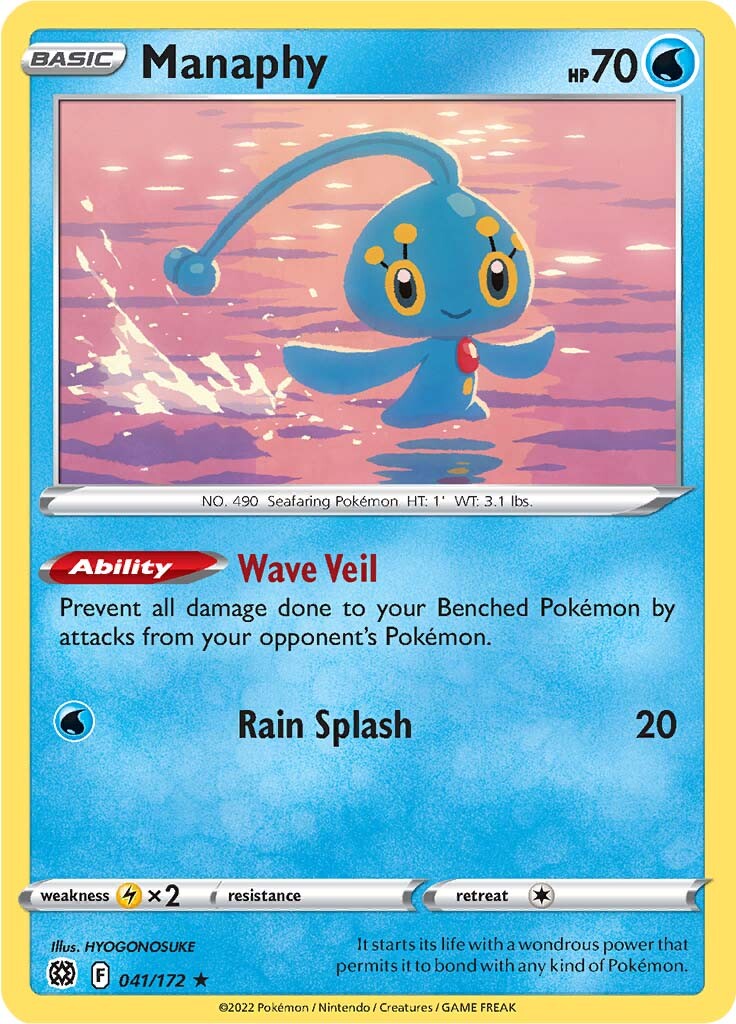 Manaphy (041/172) [Sword & Shield: Brilliant Stars] | Anubis Games and Hobby