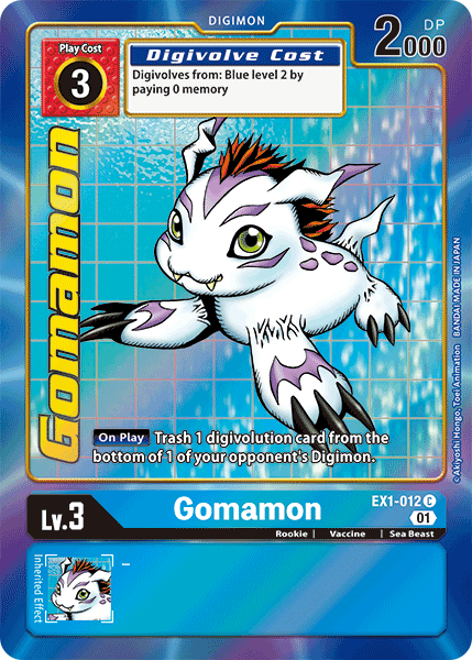 Gomamon [EX1-012] (Alternate Art) [Classic Collection] | Anubis Games and Hobby