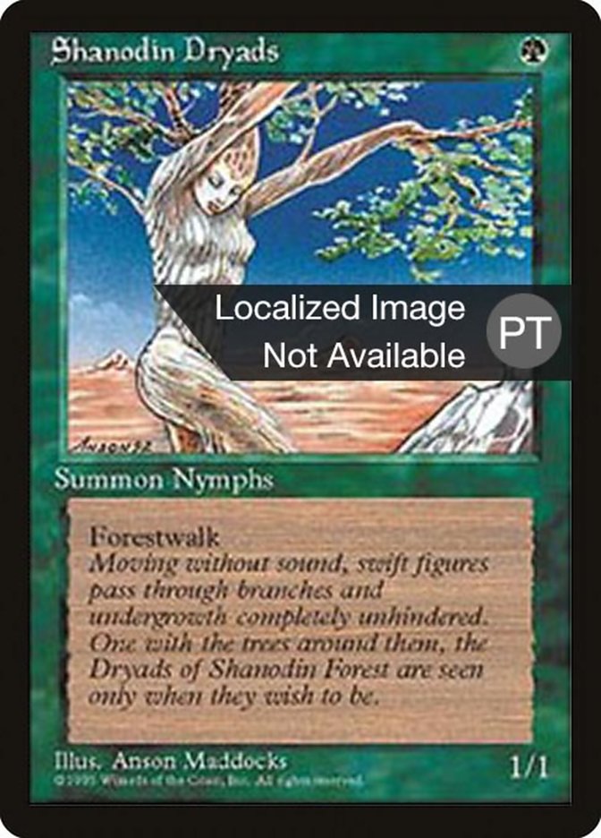 Shanodin Dryads [Fourth Edition (Foreign Black Border)] | Anubis Games and Hobby