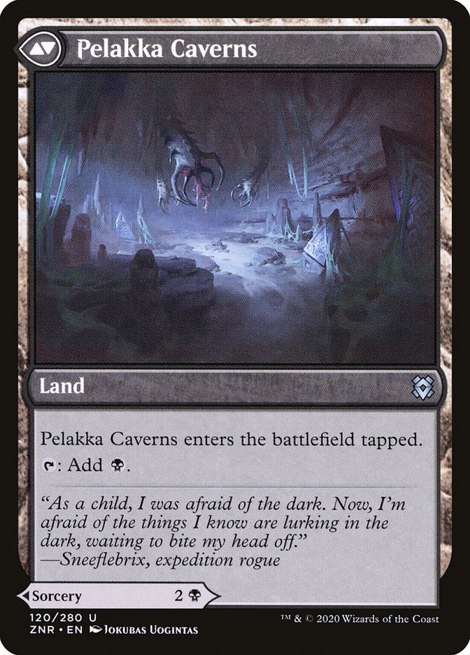 Pelakka Predation // Pelakka Caverns [Zendikar Rising] | Anubis Games and Hobby