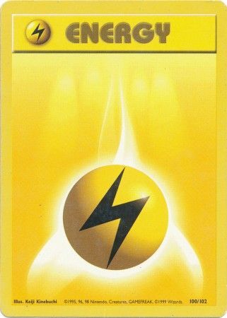 Lightning Energy (100/102) [Base Set Unlimited] | Anubis Games and Hobby