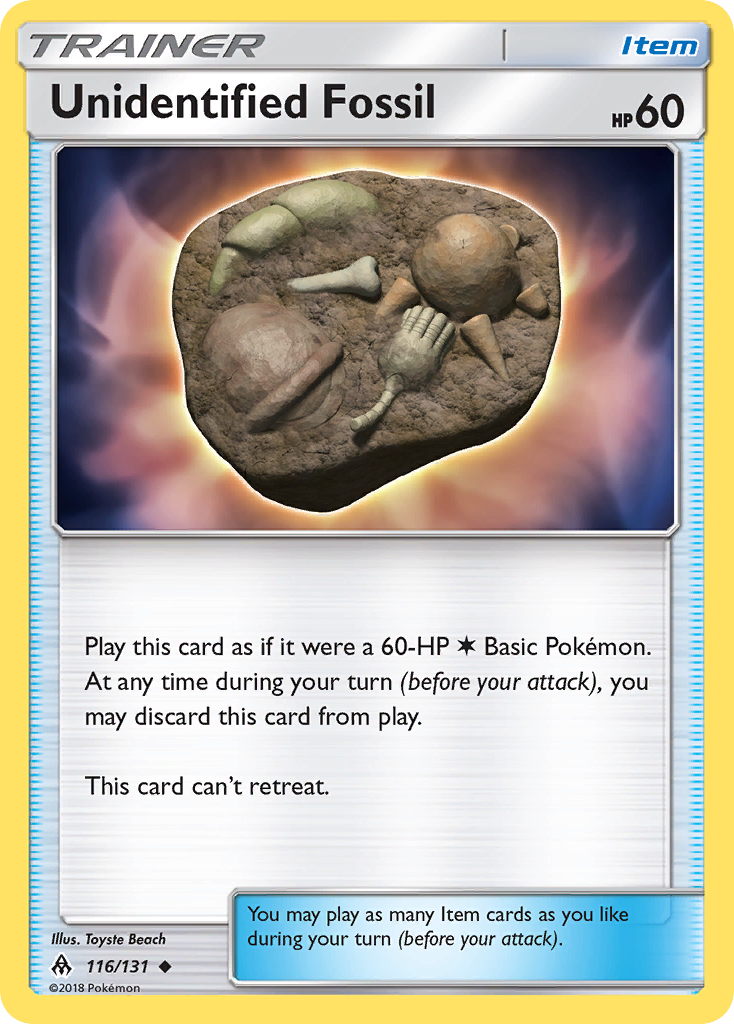 Unidentified Fossil (116/131) [Sun & Moon: Forbidden Light] | Anubis Games and Hobby