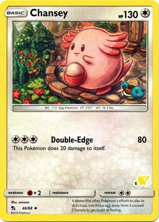 Chansey (46/68) (Pikachu Stamp #5) [Battle Academy 2020] | Anubis Games and Hobby