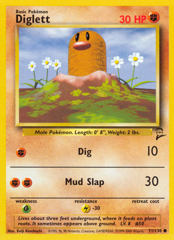 Diglett (71/130) [Base Set 2] | Anubis Games and Hobby