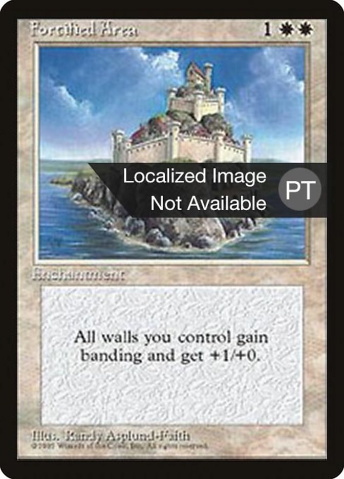 Fortified Area [Fourth Edition (Foreign Black Border)] | Anubis Games and Hobby