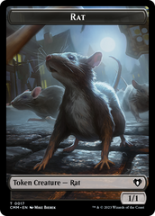 Eldrazi Spawn // Rat Double-Sided Token [Commander Masters Tokens] | Anubis Games and Hobby