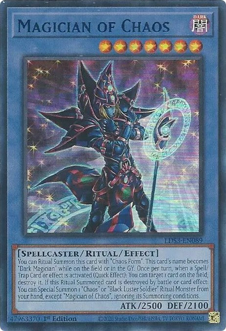 Magician of Chaos (Blue) [LDS3-EN089] Ultra Rare | Anubis Games and Hobby