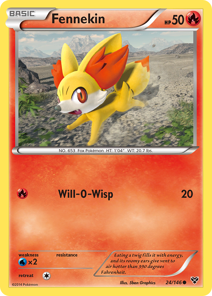 Fennekin (24/146) [XY: Base Set] | Anubis Games and Hobby