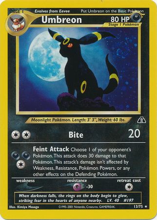 Umbreon (13/75) [Neo Discovery Unlimited] | Anubis Games and Hobby