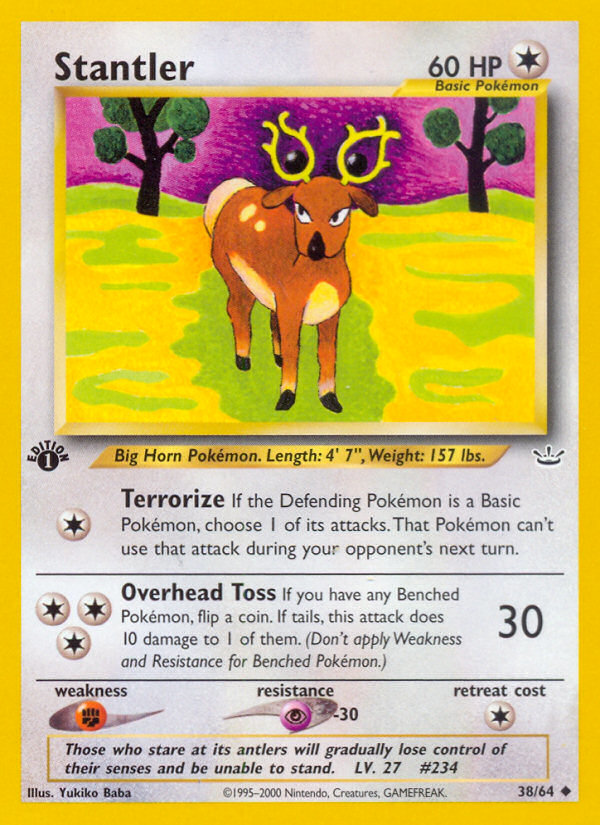 Stantler (38/64) [Neo Revelation 1st Edition] | Anubis Games and Hobby