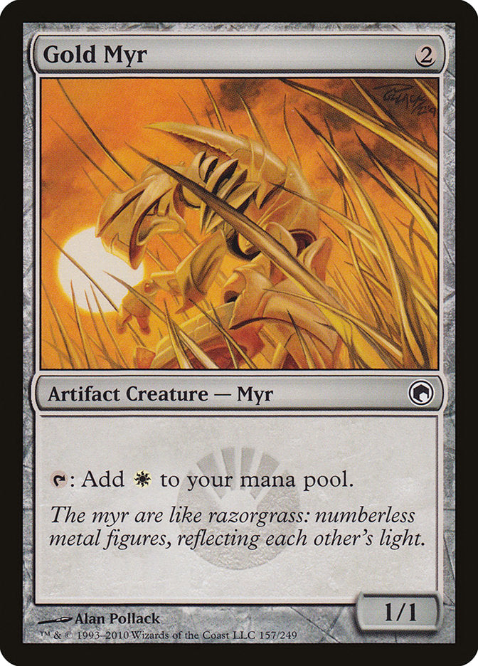 Gold Myr [Scars of Mirrodin] | Anubis Games and Hobby