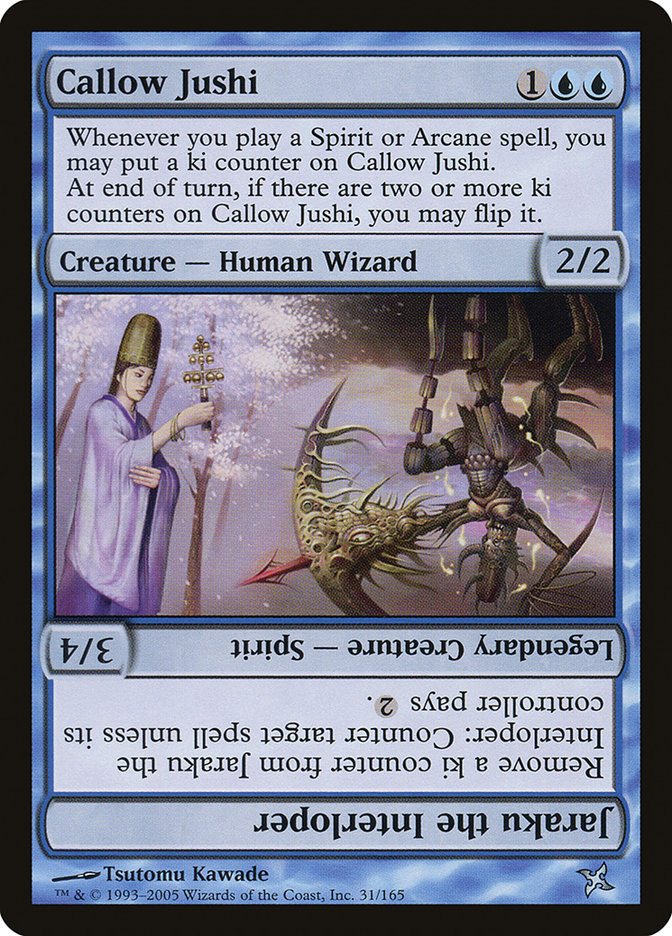 Callow Jushi // Jaraku the Interloper [Betrayers of Kamigawa] | Anubis Games and Hobby