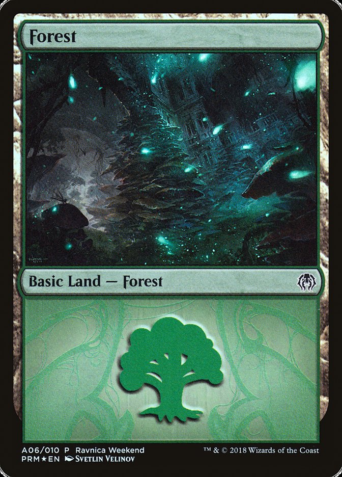 Forest (A06) [Ravnica Allegiance Ravnica Weekend] | Anubis Games and Hobby