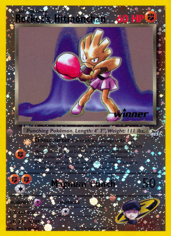 Rocket's Hitmonchan (9) (Winner) [Best of Promos] | Anubis Games and Hobby