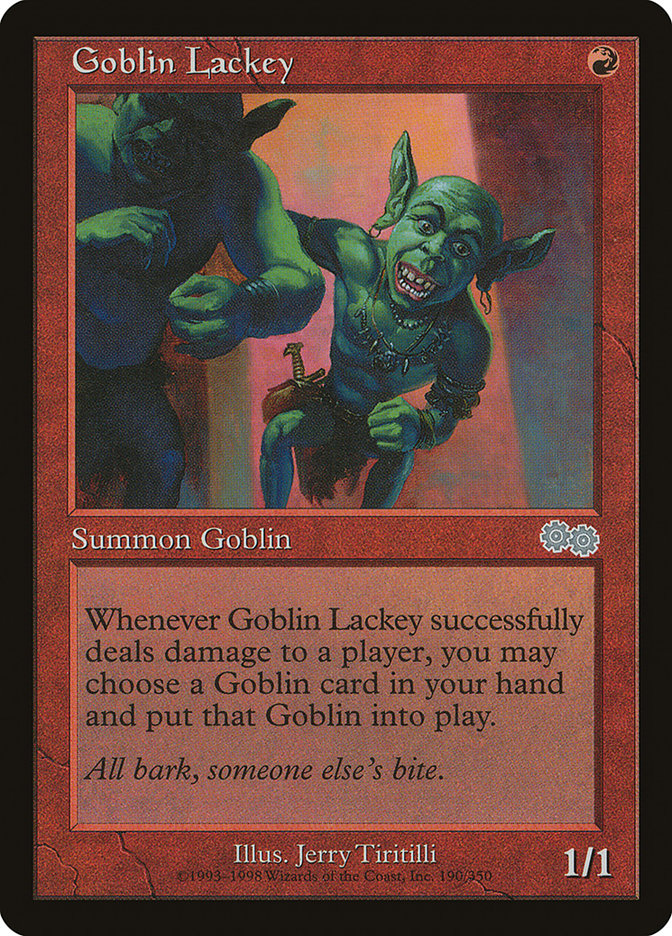 Goblin Lackey [Urza's Saga] | Anubis Games and Hobby