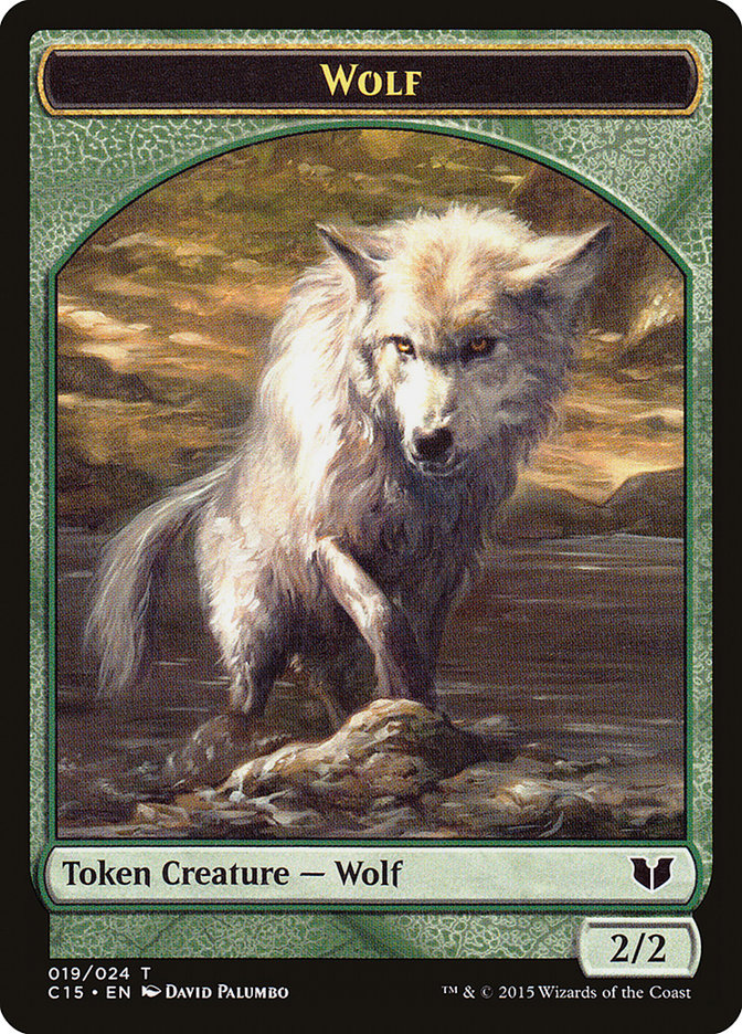 Spider // Wolf Double-Sided Token [Commander 2015 Tokens] | Anubis Games and Hobby