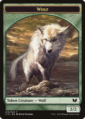 Wolf // Zombie Double-Sided Token [Commander 2015 Tokens] | Anubis Games and Hobby