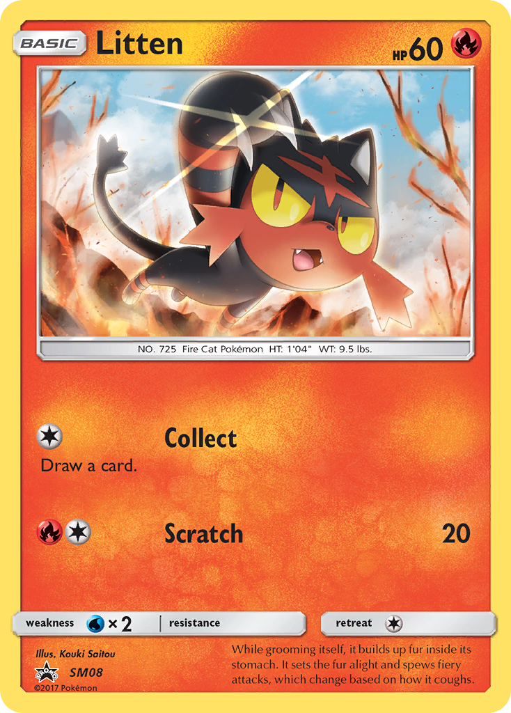 Litten (SM08) [Sun & Moon: Black Star Promos] | Anubis Games and Hobby