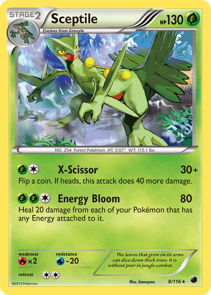 Sceptile (8/116) [Black & White: Plasma Freeze] | Anubis Games and Hobby